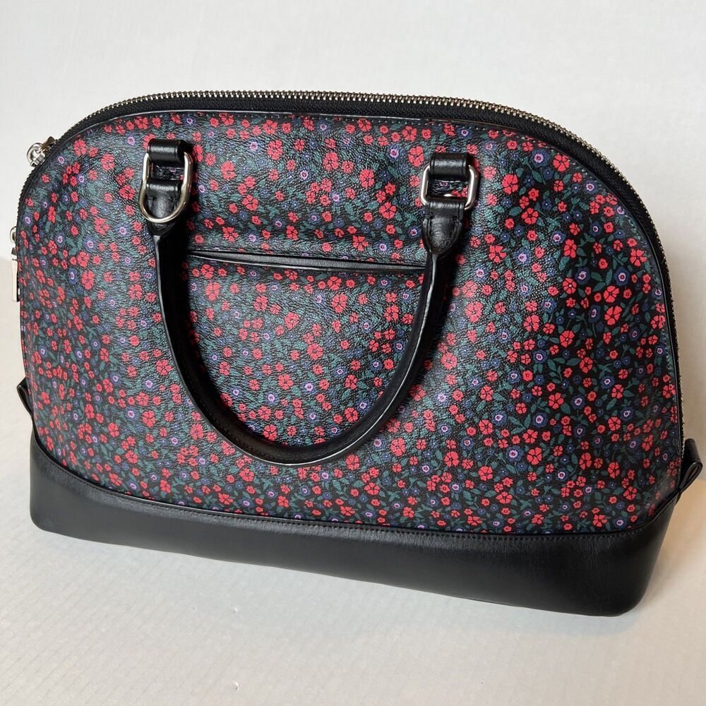 Coach Sierra Black Canvas Handbag Authentic - Picture 2 of 12